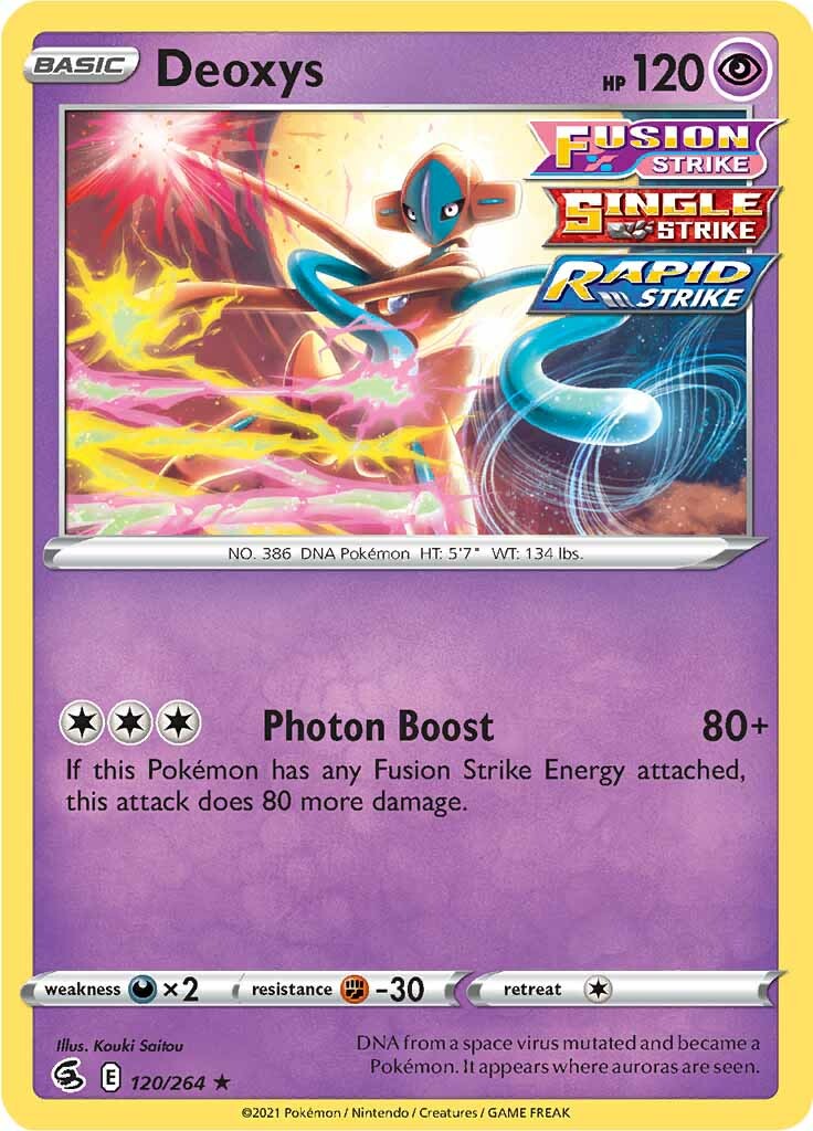 Deoxys (120/264) [Sword & Shield: Fusion Strike] | Exor Games Summserside