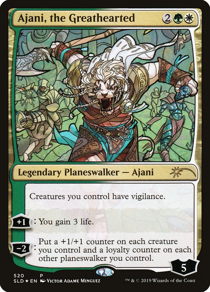 Ajani, the Greathearted (Stained Glass) [Secret Lair Drop Promos] | Exor Games Summserside