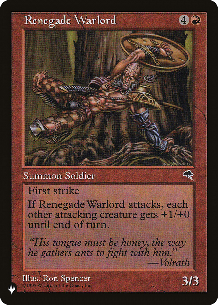 Renegade Warlord [The List] | Exor Games Summserside