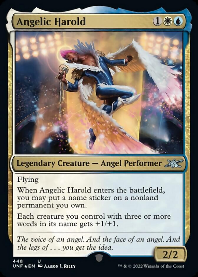 Angelic Harold (Galaxy Foil) [Unfinity] | Exor Games Summserside