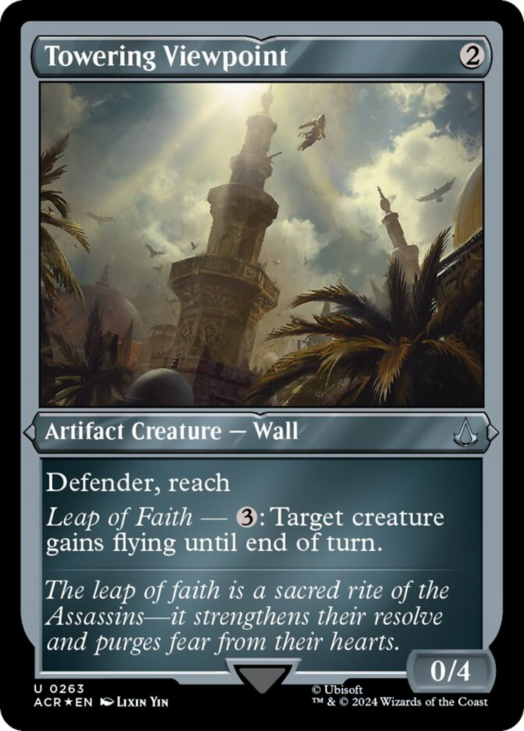 Towering Viewpoint (Foil Etched) [Assassin's Creed] | Exor Games Summserside