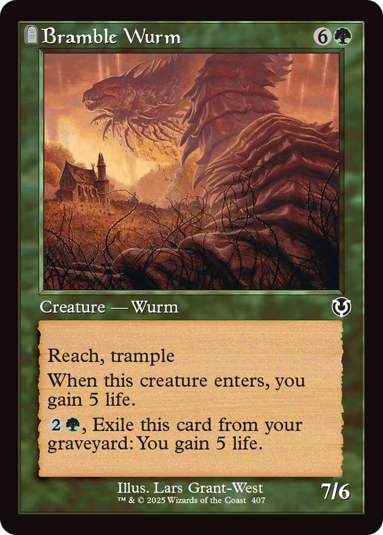 Bramble Wurm (Retro Frame) [Innistrad Remastered] | Exor Games Summserside