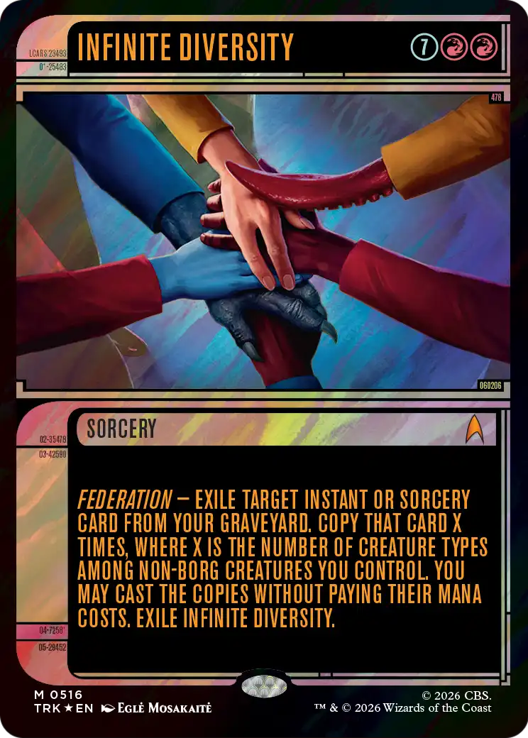 Infinite Diversity (Showcase) (Surge Foil) [Star Trek] | Exor Games Summserside