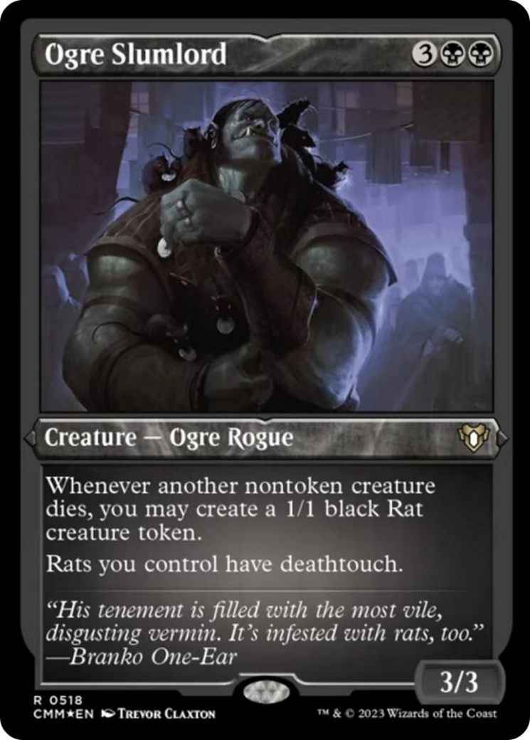 Ogre Slumlord (Foil Etched) [Commander Masters] | Exor Games Summserside