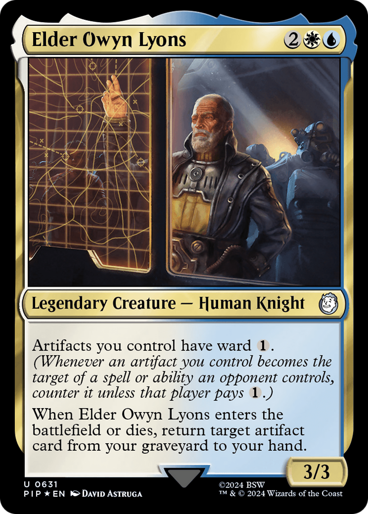 Elder Owyn Lyons (Surge Foil) [Fallout] | Exor Games Summserside