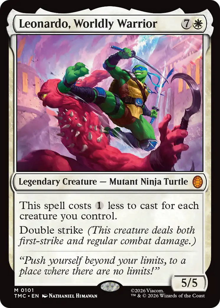 Leonardo, Worldly Warrior [Teenage Mutant Ninja Turtles Commander] | Exor Games Summserside