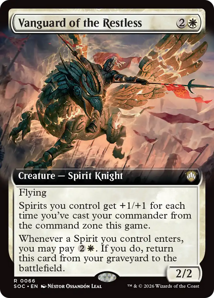 Vanguard of the Restless (Extended Art) [Secrets of Strixhaven Commander] | Exor Games Summserside