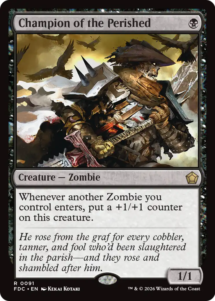 Champion of the Perished [Foundations Commander] | Exor Games Summserside