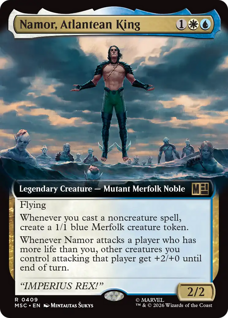 Namor, Atlantean King (Extended Art) [Marvel Super Heroes Commander] | Exor Games Summserside