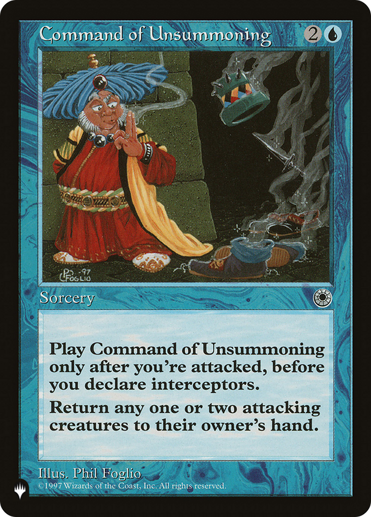 Command of Unsummoning [The List] | Exor Games Summserside