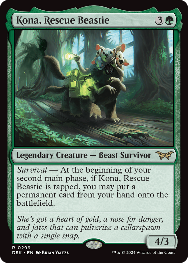 Kona, Rescue Beastie (0299) [Duskmourn: House of Horror] | Exor Games Summserside