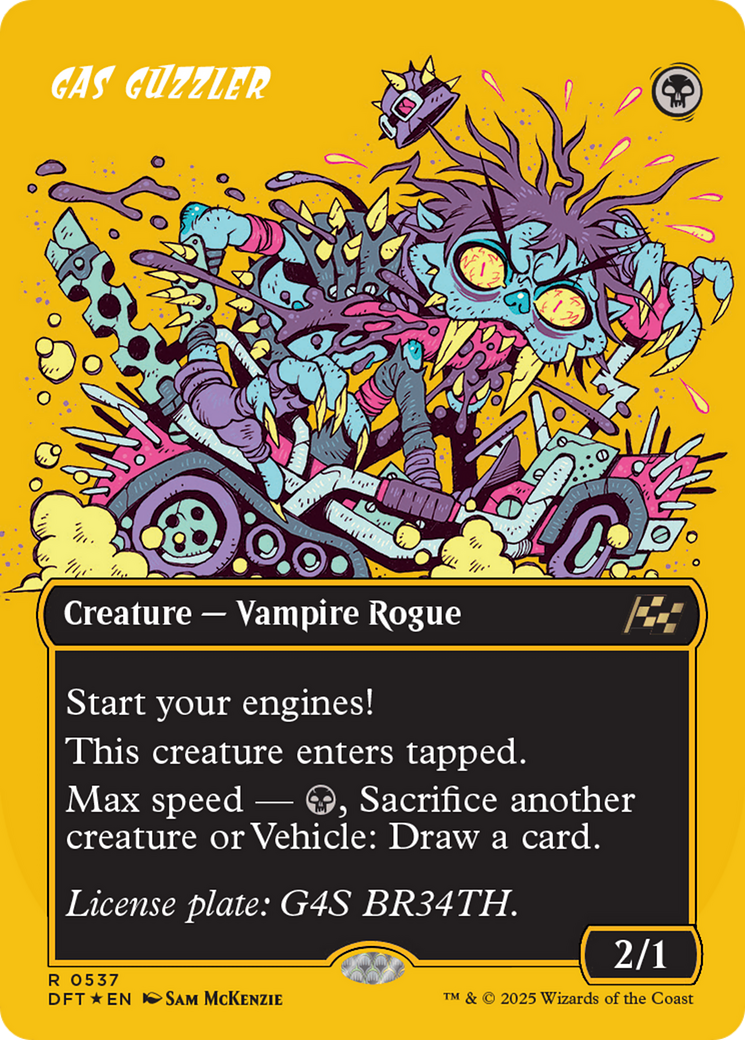 Gas Guzzler (Borderless) (First-Place Foil) [Aetherdrift] | Exor Games Summserside