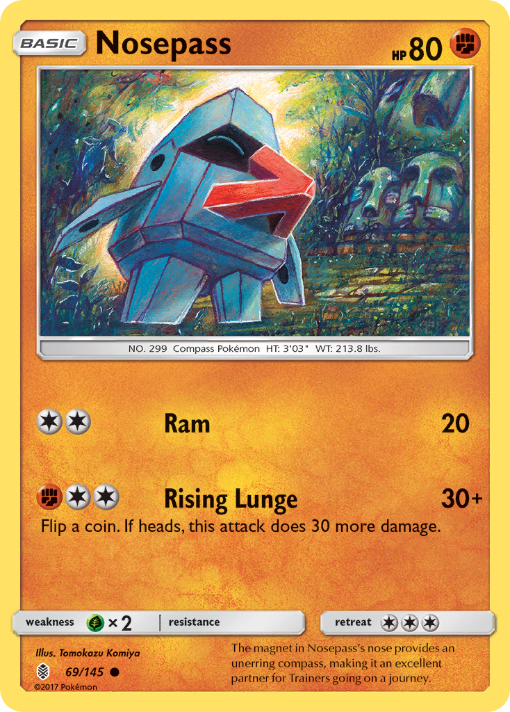 Nosepass (69/145) [Sun & Moon: Guardians Rising] | Exor Games Summserside