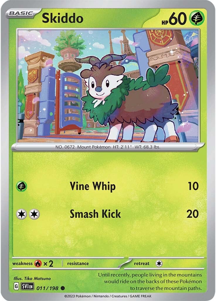 Skiddo (011/198) [Scarlet & Violet: Base Set] | Exor Games Summserside