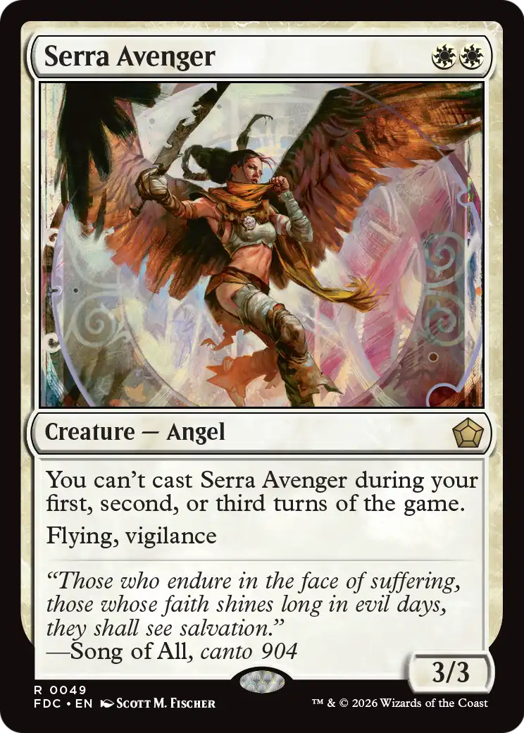 Serra Avenger [Foundations Commander] | Exor Games Summserside