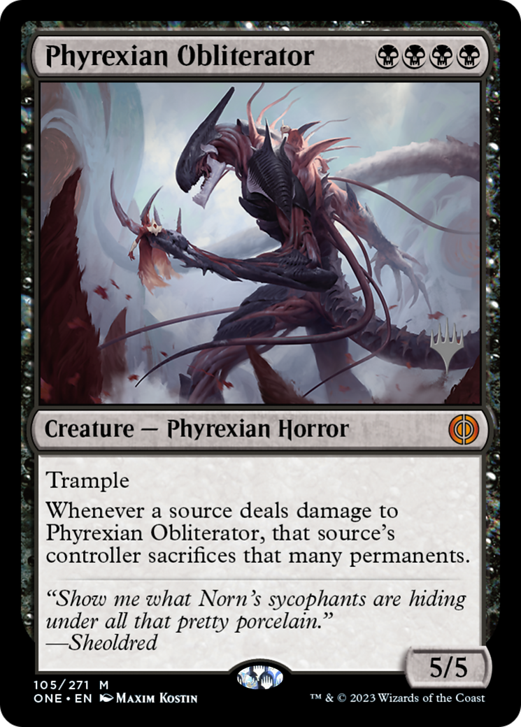 Phyrexian Obliterator (Promo Pack) [Phyrexia: All Will Be One Promos] | Exor Games Summserside
