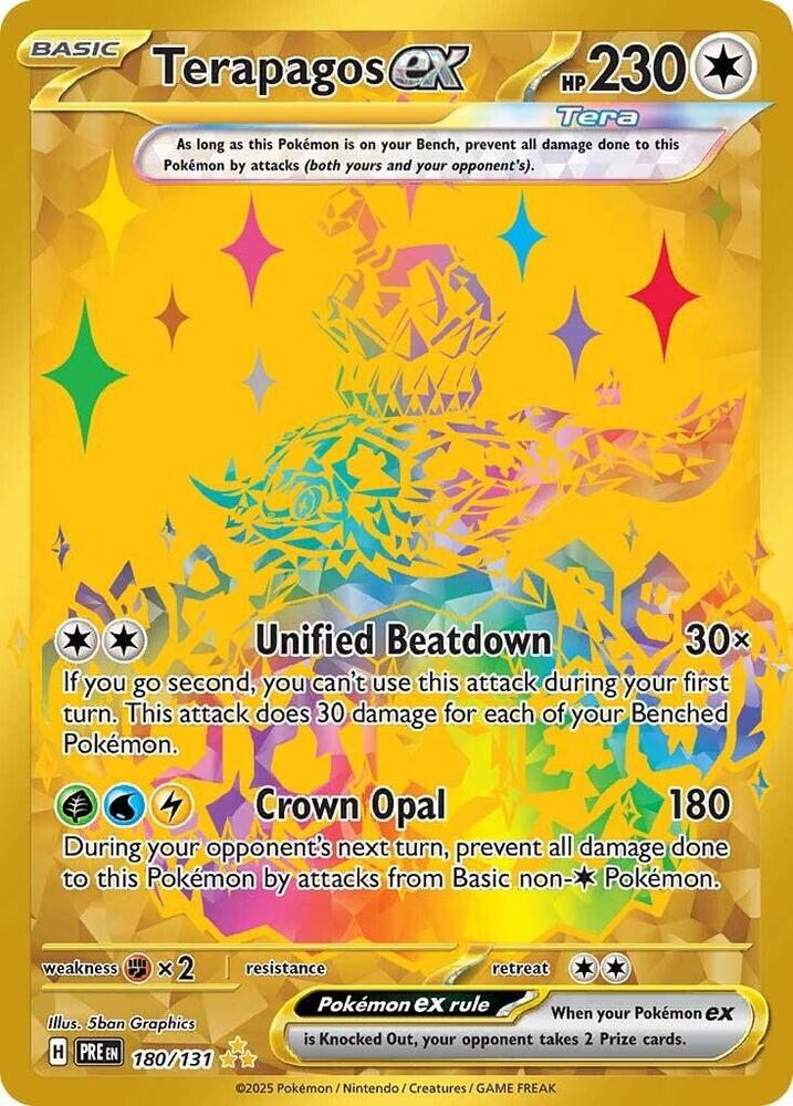 Terapagos ex (180/131) [Scarlet & Violet: Prismatic Evolutions] | Exor Games Summserside