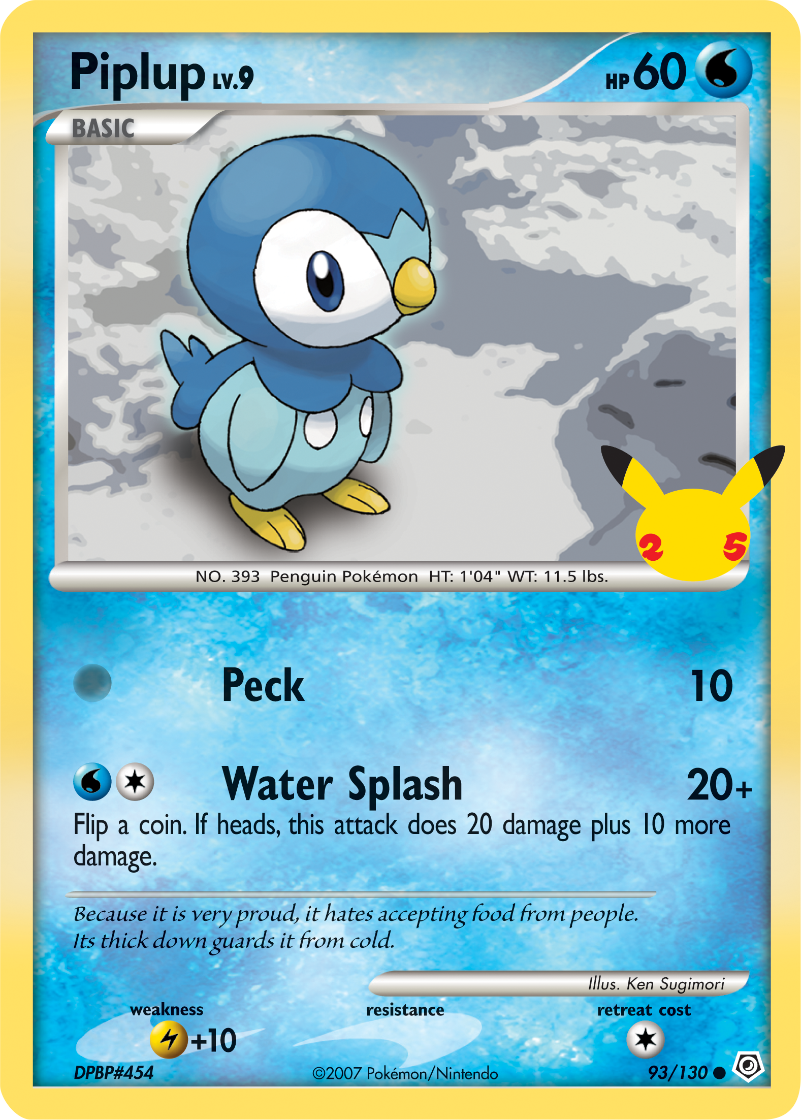 Piplup (93/130) (Jumbo Card) [First Partner Pack] | Exor Games Summserside