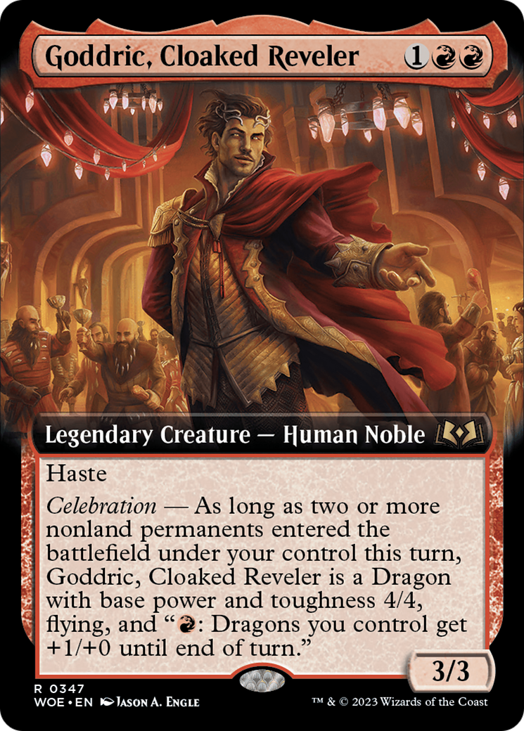 Goddric, Cloaked Reveler (Extended Art) [Wilds of Eldraine] | Exor Games Summserside