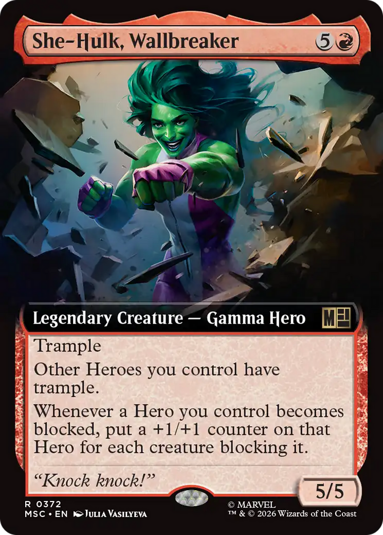 She-Hulk, Wallbreaker (Extended Art) [Marvel Super Heroes Commander] | Exor Games Summserside