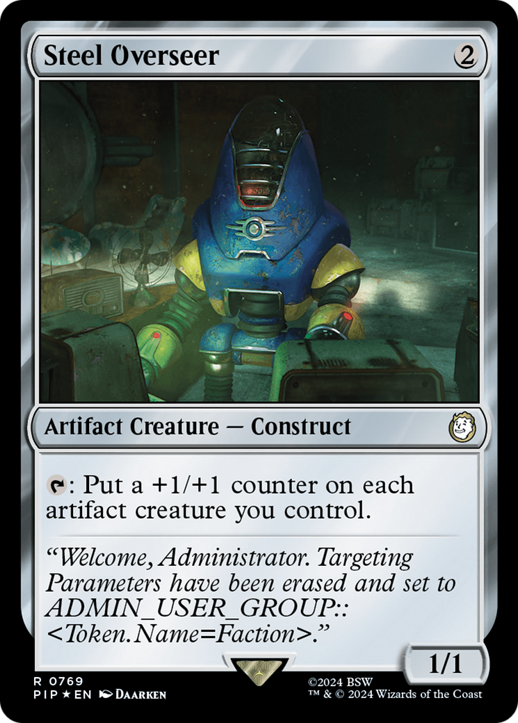 Steel Overseer (Surge Foil) [Fallout] | Exor Games Summserside