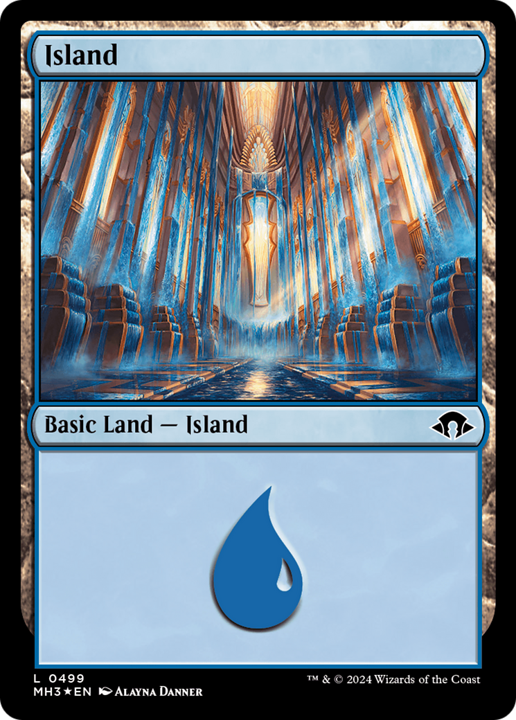 Island (0499) (Ripple Foil) [Modern Horizons 3] | Exor Games Summserside