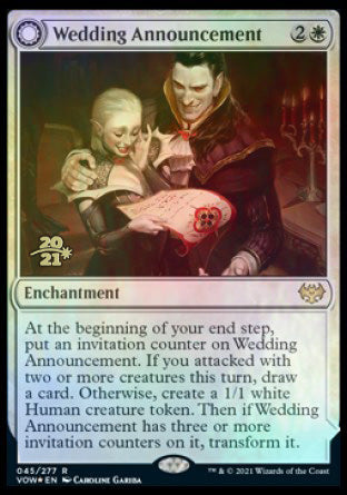 Wedding Announcement // Wedding Festivity [Innistrad: Crimson Vow Prerelease Promos] | Exor Games Summserside