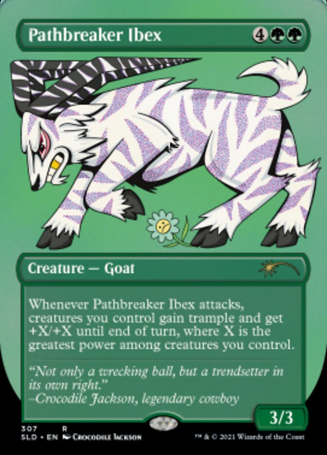 Pathbreaker Ibex (Borderless) (Foil Etched) [Secret Lair Drop Series] | Exor Games Summserside