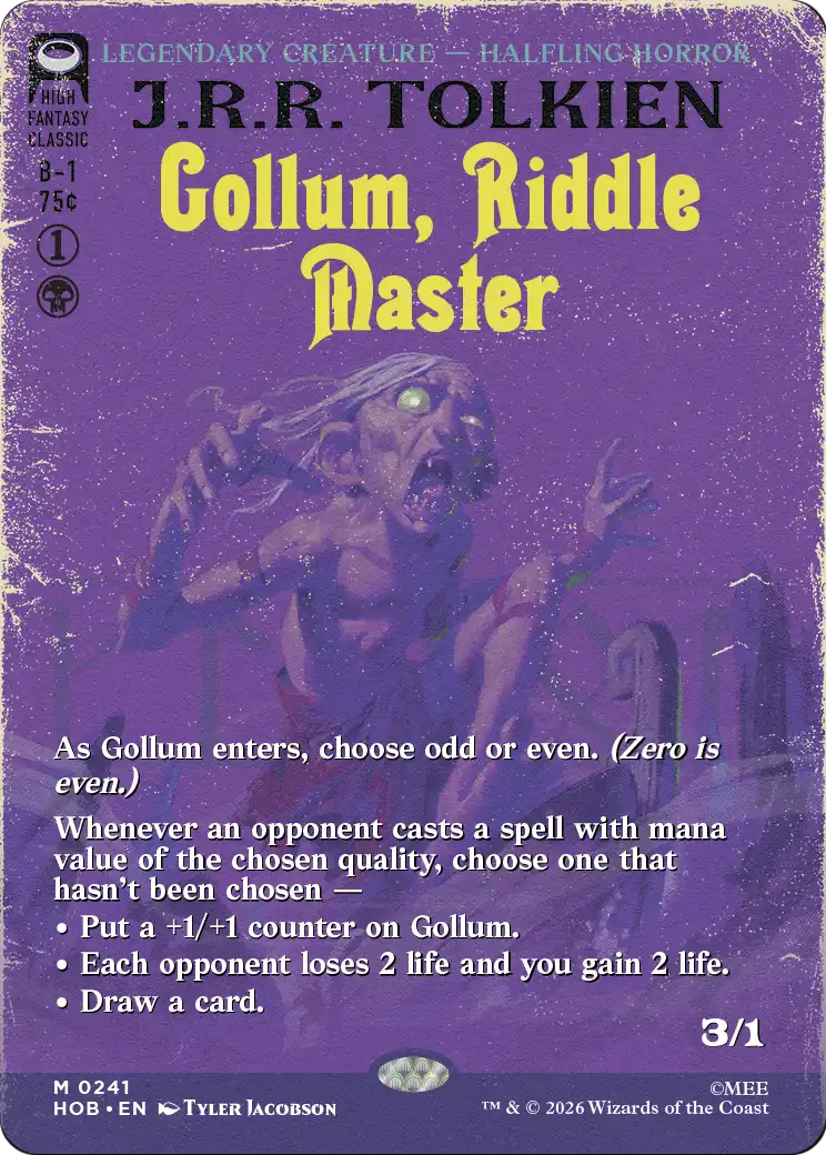 Gollum, Riddle Master (Borderless) [The Hobbit] | Exor Games Summserside