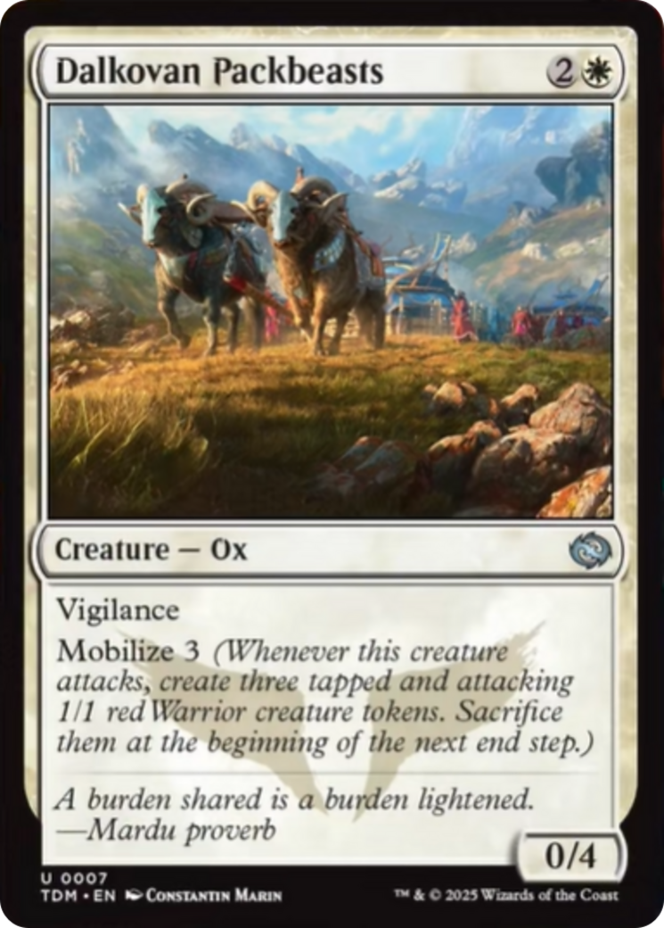 Dalkovan Packbeasts [Tarkir: Dragonstorm] | Exor Games Summserside