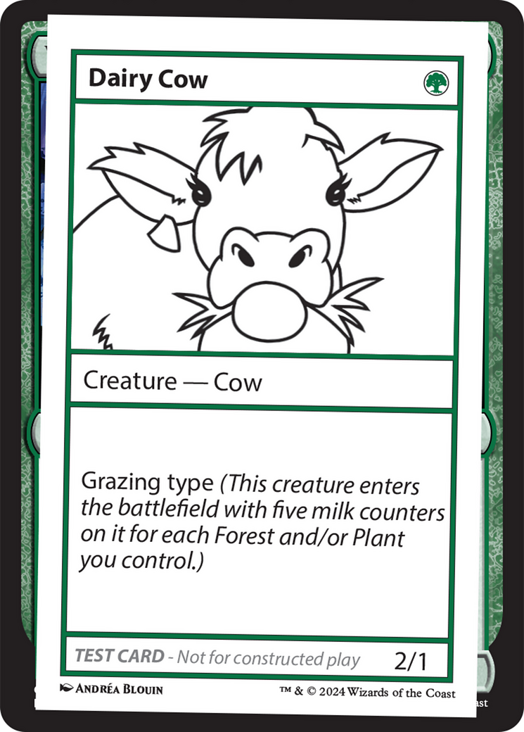 Dairy Cow [Mystery Booster 2 Playtest Cards] | Exor Games Summserside