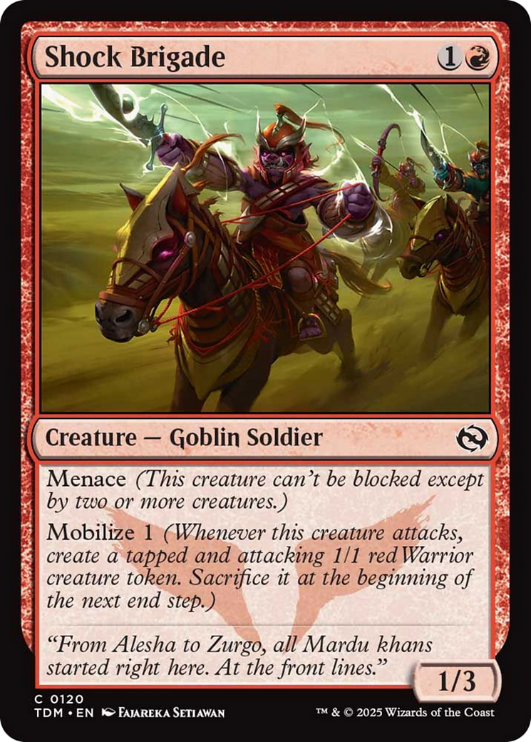 Shock Brigade [Tarkir: Dragonstorm] | Exor Games Summserside