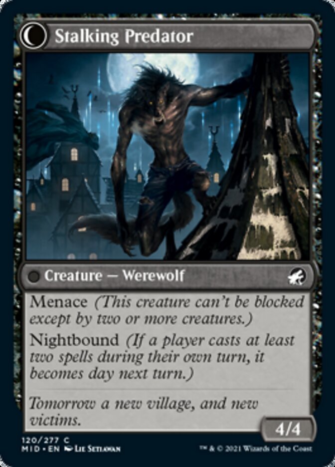 Shady Traveler // Stalking Predator [Innistrad: Midnight Hunt] | Exor Games Summserside
