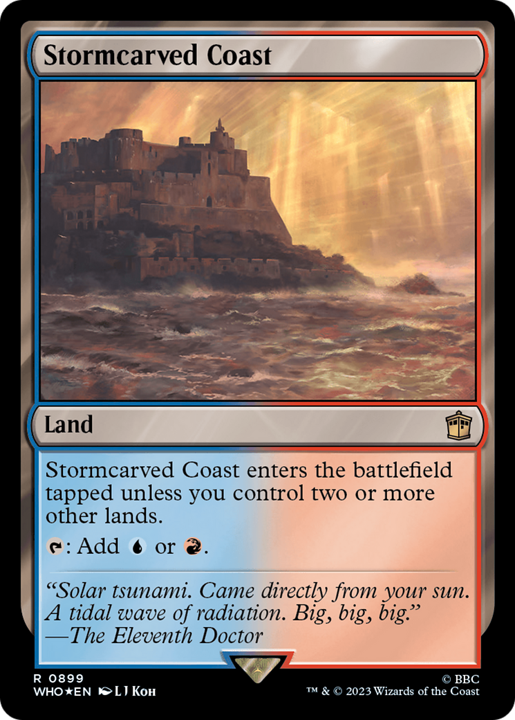 Stormcarved Coast (Surge Foil) [Doctor Who] | Exor Games Summserside