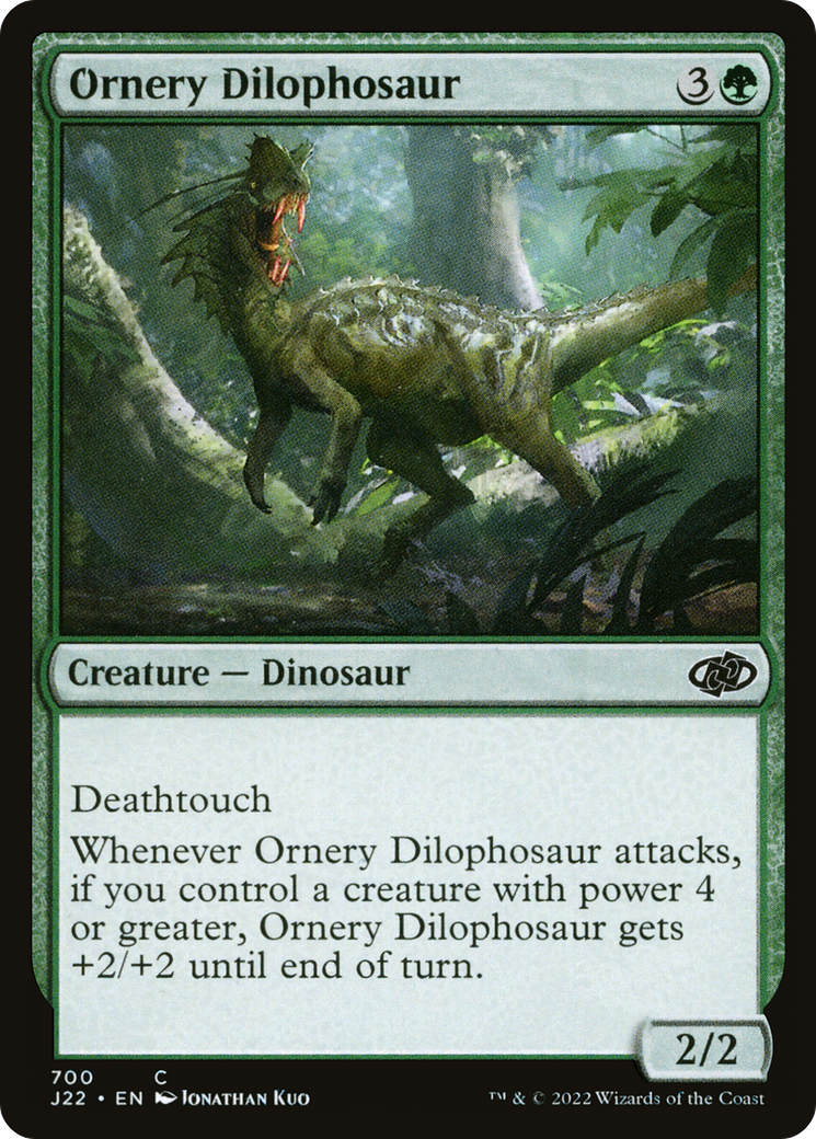 Ornery Dilophosaur [Jumpstart 2022] | Exor Games Summserside