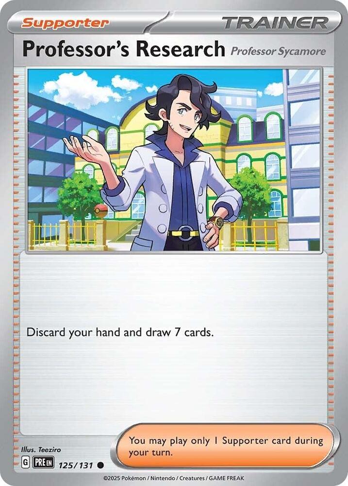 Professor's Research (125/131) [Professor Sycamore] [Scarlet & Violet: Prismatic Evolutions] | Exor Games Summserside