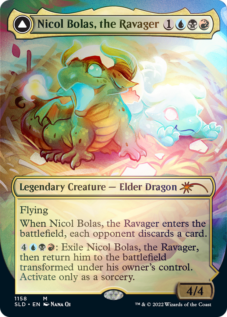 Nicol Bolas, the Ravager // Nicol Bolas, the Arisen (Borderless) [Secret Lair: From Cute to Brute] | Exor Games Summserside