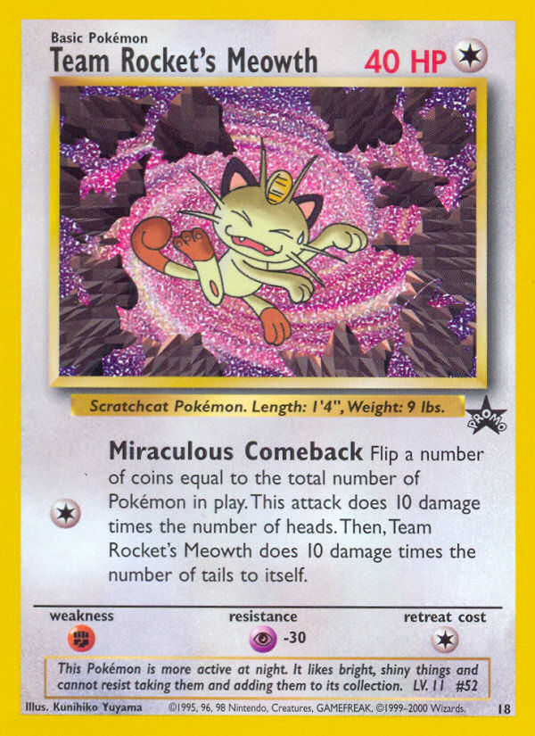 Team Rocket's Meowth (18) [Wizards of the Coast: Black Star Promos] | Exor Games Summserside