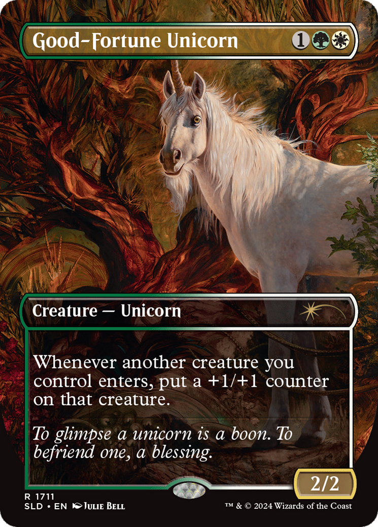 Good-Fortune Unicorn (Rainbow Foil) [Secret Lair Drop Series] | Exor Games Summserside