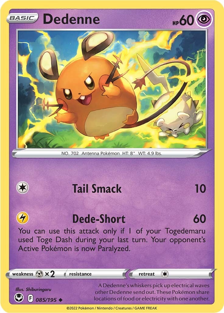 Dedenne (085/195) [Sword & Shield: Silver Tempest] | Exor Games Summserside