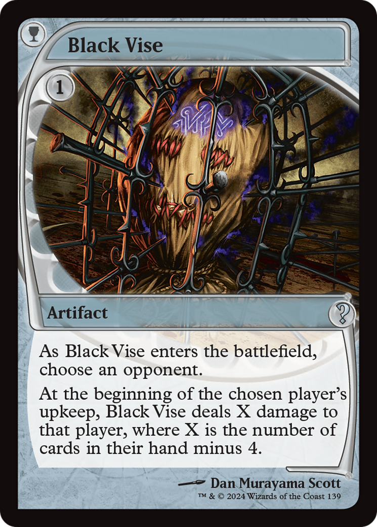 Black Vise (Future Sight) [Mystery Booster 2] | Exor Games Summserside