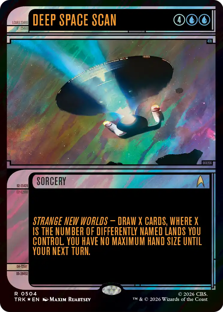 Deep Space Scan (Showcase) (Surge Foil) [Star Trek] | Exor Games Summserside