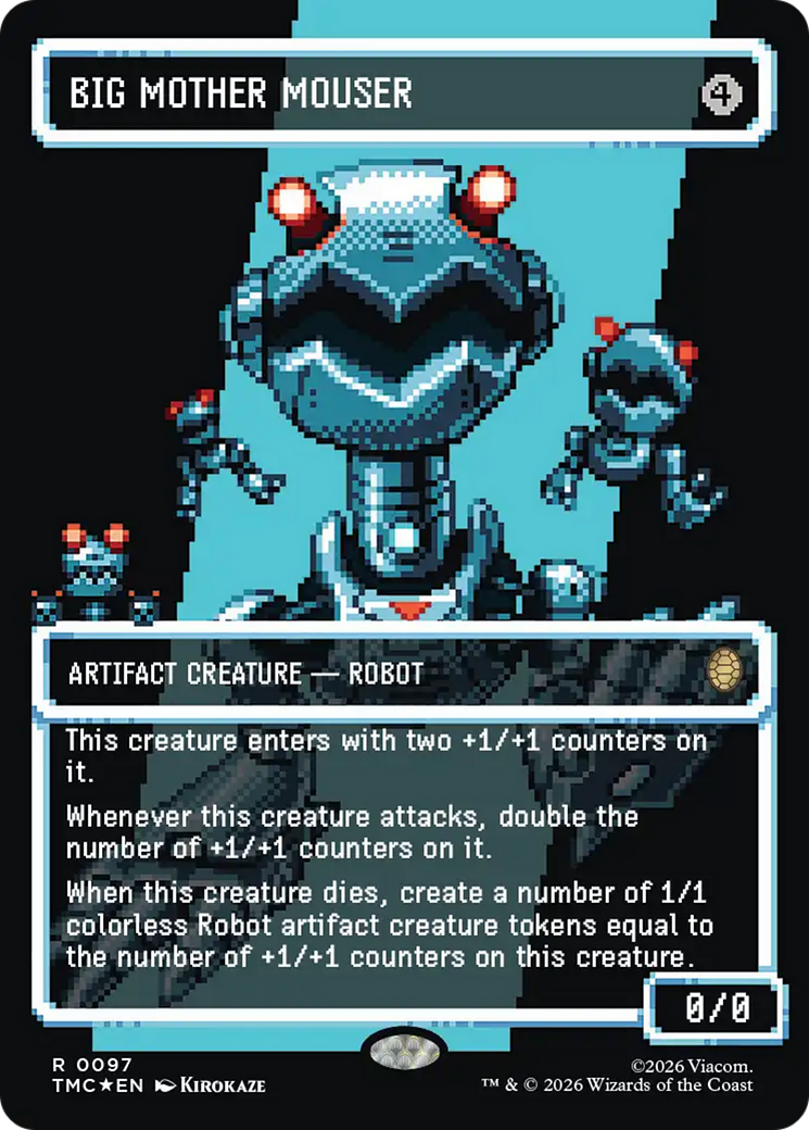 Big Mother Mouser (Borderless) (Surge Foil) [Teenage Mutant Ninja Turtles Commander] | Exor Games Summserside