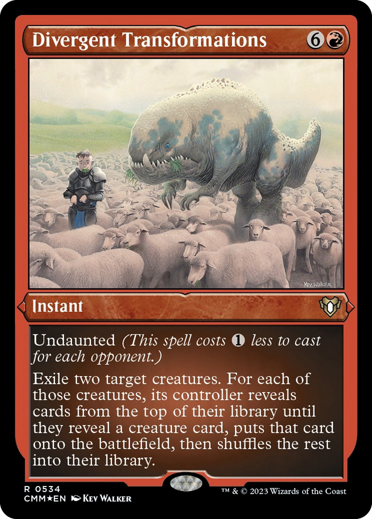 Divergent Transformations (Foil Etched) [Commander Masters] | Exor Games Summserside