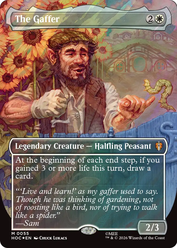 The Gaffer (Borderless) (Surge Foil) [The Hobbit] | Exor Games Summserside