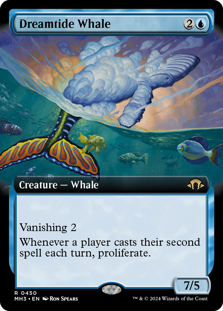 Dreamtide Whale (Extended Art) [Modern Horizons 3] | Exor Games Summserside