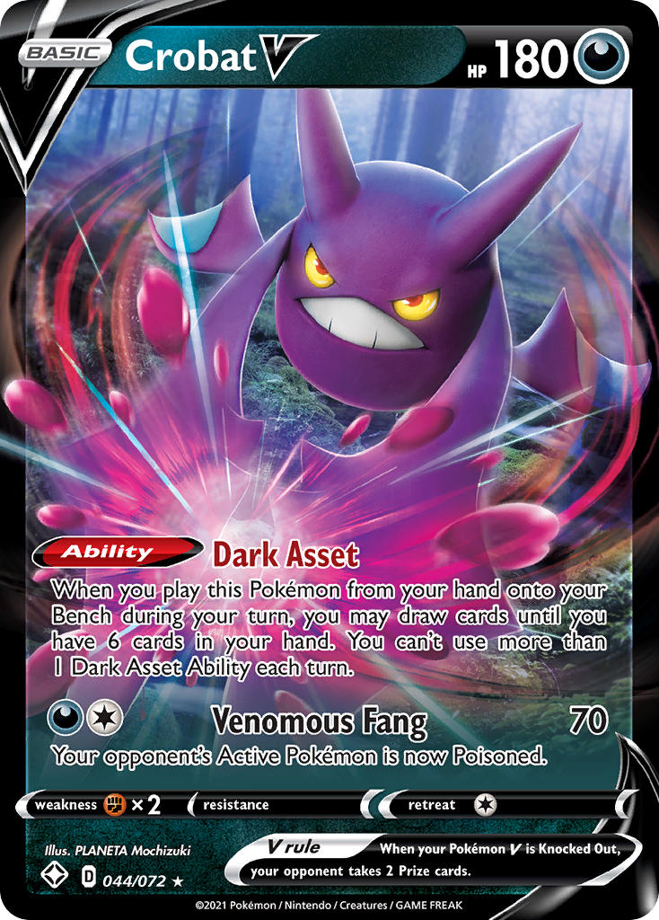 Crobat V (044/072) [Sword & Shield: Shining Fates] | Exor Games Summserside