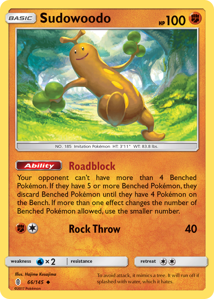 Sudowoodo (66/145) [Sun & Moon: Guardians Rising] | Exor Games Summserside