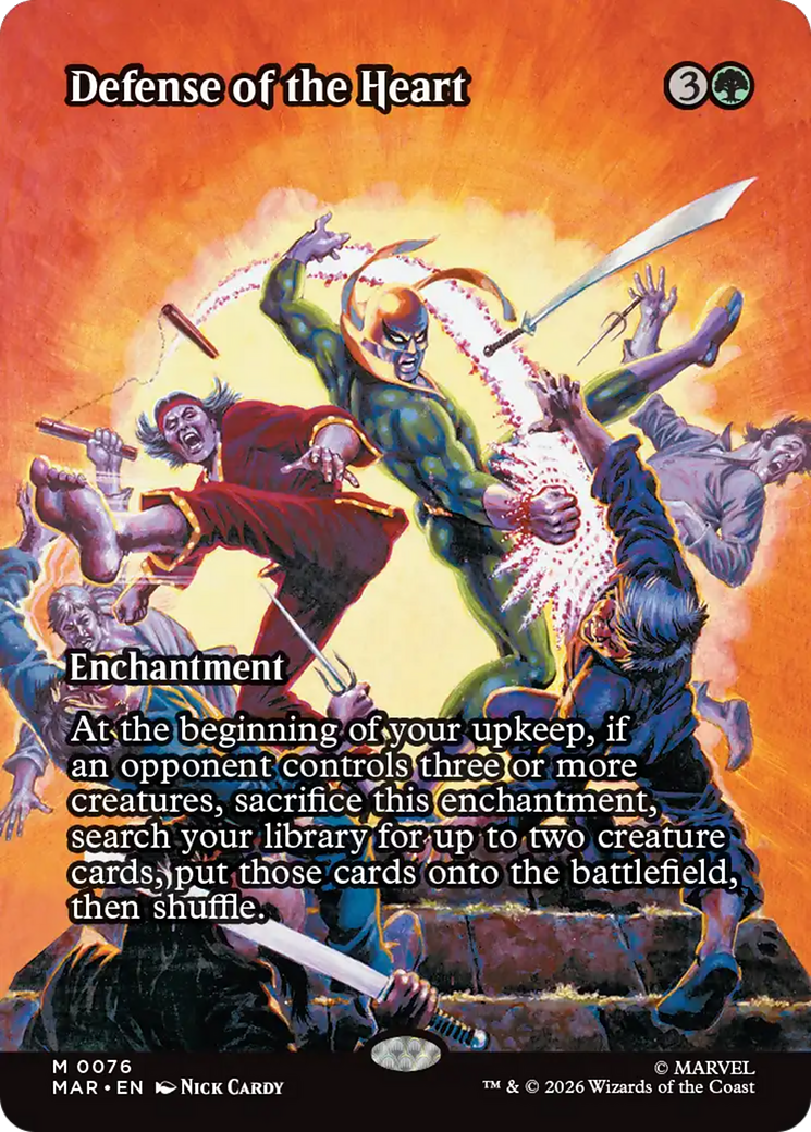 Defense of the Heart (Borderless) [Marvel Universe: Eternal-Legal] | Exor Games Summserside