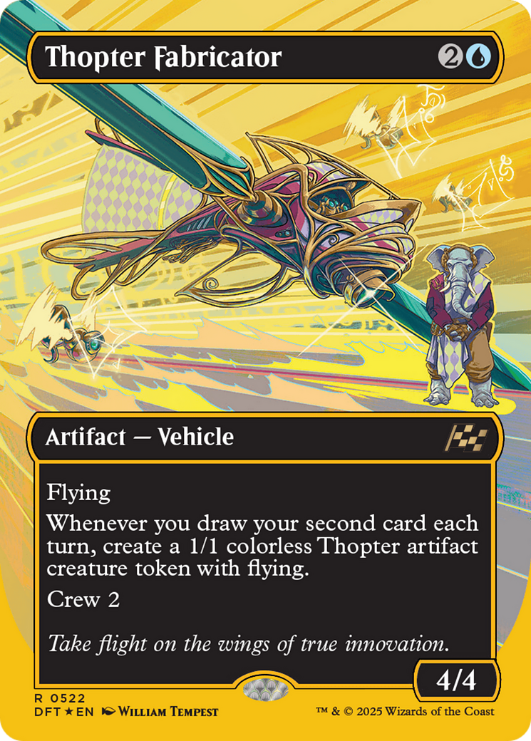 Thopter Fabricator (Borderless) (First-Place Foil) [Aetherdrift] | Exor Games Summserside